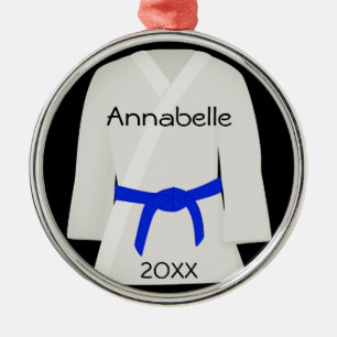 Kampsport Blå Bälte Ornament