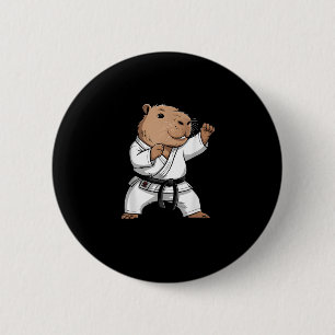 Kampsport Capybara Rolig Karate Taekwondo Jiu J Knapp