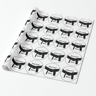 Kampsport Grundläggande Svart Bälte Presentpapper