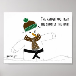 Kampsport Ju Hårdare Du Tränar Poster