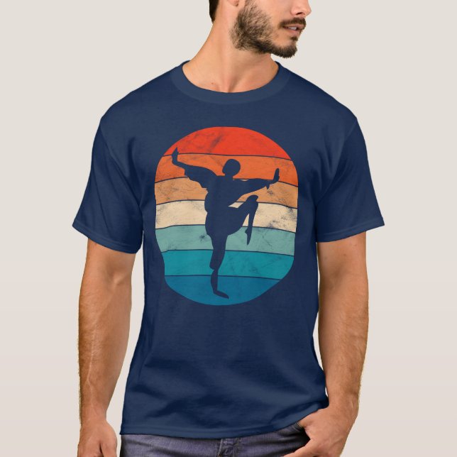Kampsport retro t shirt (Framsida)