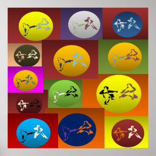 kampsportar för affischtryckkarate poster