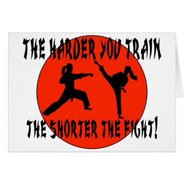 Kampsportar Hälsningskort (Framsidan Horizontal)