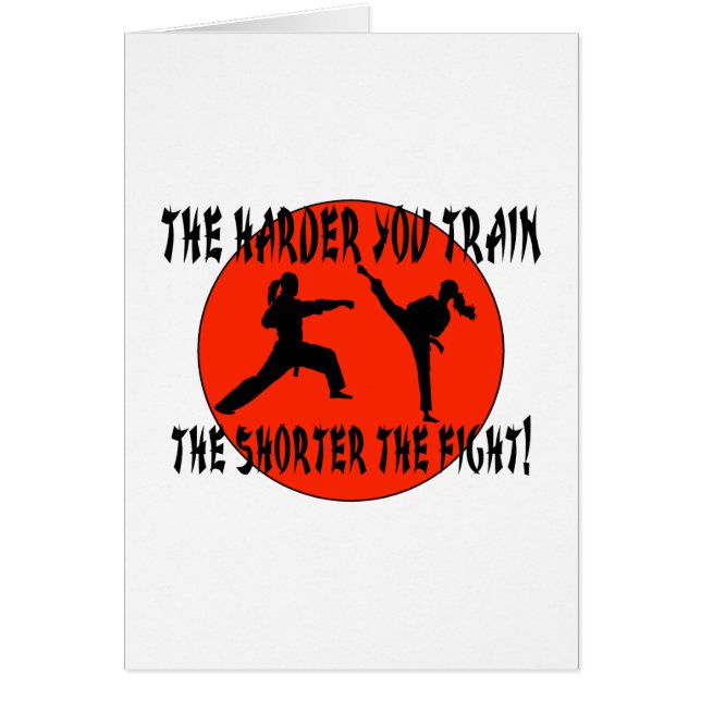 Kampsportar Hälsningskort (Framsidan)