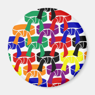Kampsportar rangordnar bältemagneten magnet