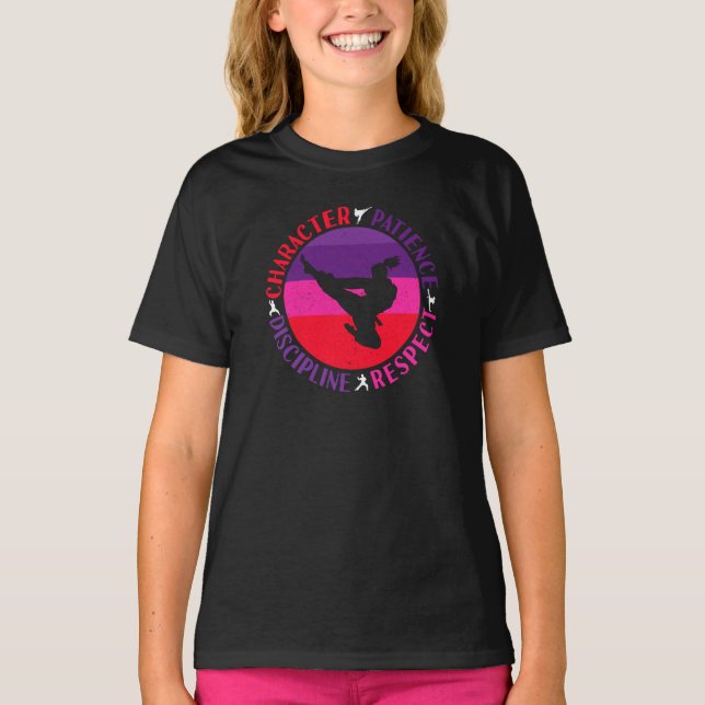 Kampsportens kärnvärden - Karate T Shirt (Framsida)