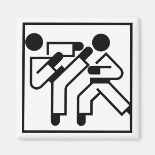 Kampsportfigurer Magnet