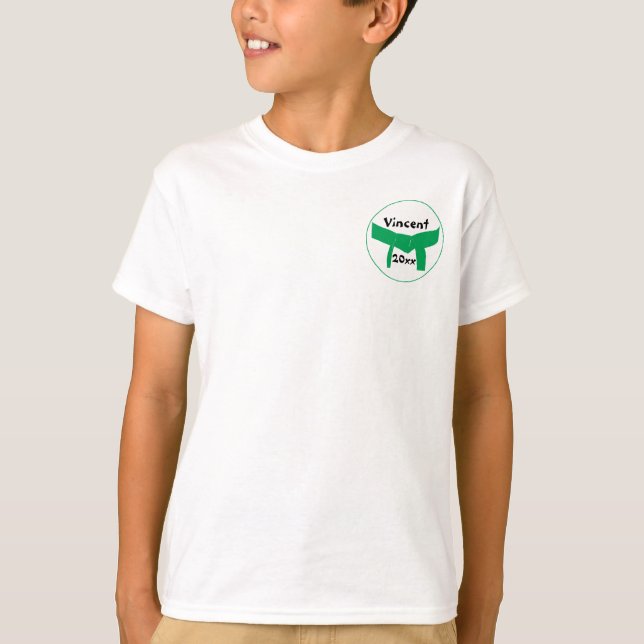 Kampsportgröntbälte T-shirt (Framsida)