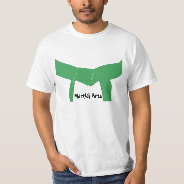 Kampsportgröntbälte T-shirt (Framsida)