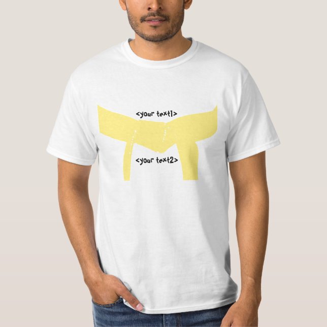 Kampsportgultbälte Tee (Framsida)