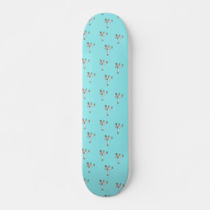 kampsportmästare på blå mini skateboard bräda 18,5 cm
