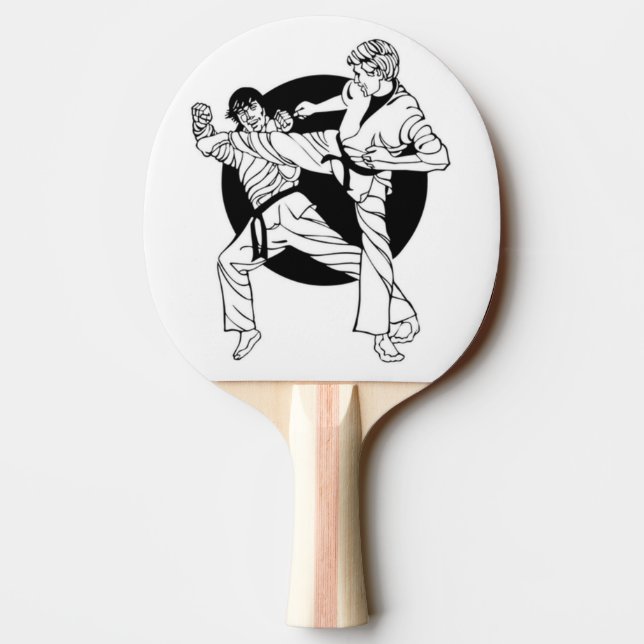 Kampsportpingen Pong paddlar Pingisracket (Baksidan)
