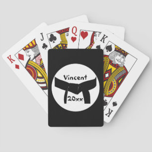 Kampsportsvartbälte Spelkort