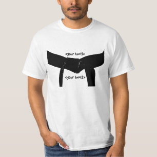 Kampsportsvartbälte T-shirt