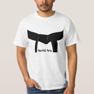 Kampsportsvartbälte T-shirt