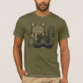 Kampstövlar & Taktisk Utrustning T-Shirt