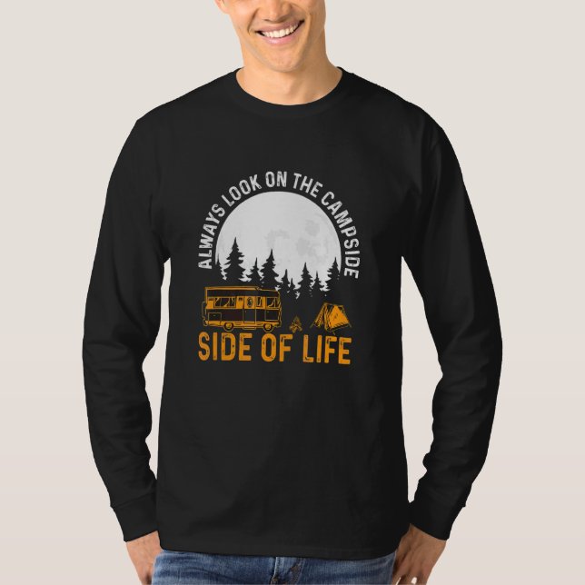 Kamputering och camping i livets lerium t shirt (Framsida)
