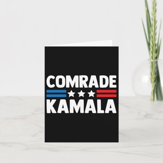 Kamrade Kamala Anti Kamala Harris Kort (Framsida)