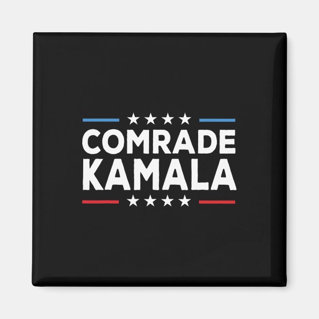 Kamrade Kamala Anti Kamala Harris Magnet (Framsidan)