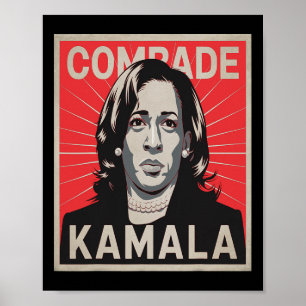 Kamrade Kamala Shirt Funny politisk utfrågning Pea Poster