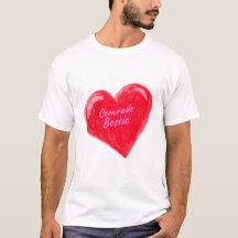 Kamrat Bestie Kärlek Heart Valentindagen