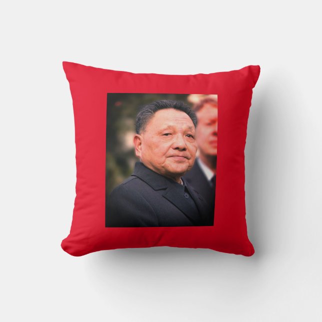 Kamrat Deng Xiaoping - kinesisk ledare Kudde (Framsida)