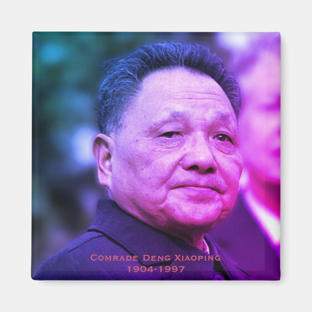 Kamrat Deng Xiaoping - kinesisk ledare Magnet (Framsidan)