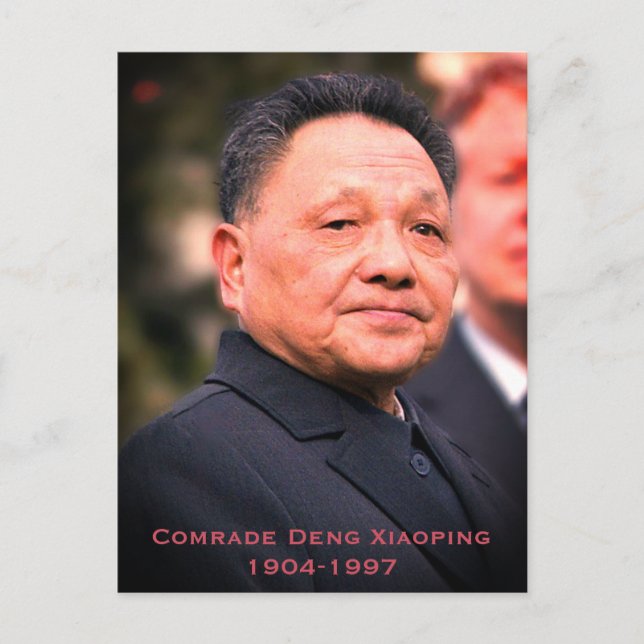 Kamrat Deng Xiaoping - kinesisk ledare Vykort (Framsida)