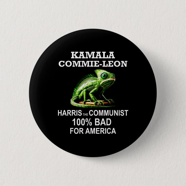 Kamrat Kamala Commie Leon Commieleon kommunist Ha Knapp (Framsida)