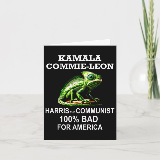 Kamrat Kamala Commie Leon Commieleon kommunist Ha Kort (Framsida)