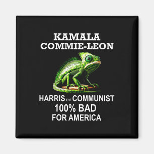 Kamrat Kamala Commie Leon Commieleon kommunist Ha Magnet