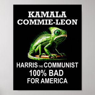 Kamrat Kamala Commie Leon Commieleon kommunist Ha Poster