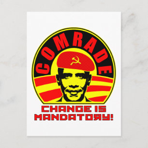 Kamrat Obama-vykort Vykort