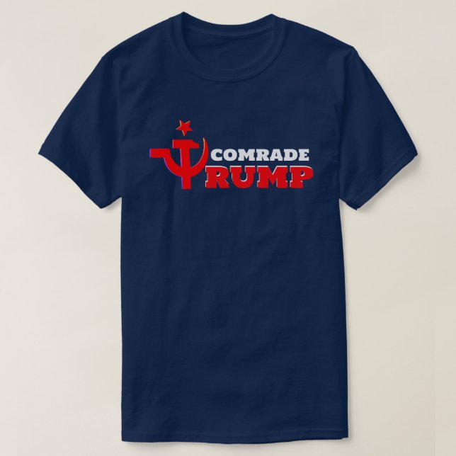 Kamrat Trump med ryska Hammer och Sickle T Shirt (Design framsida)