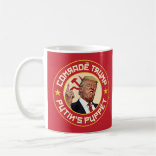 Kamrat Trump: Putins marionett - Sovjetillustratio Kaffemugg