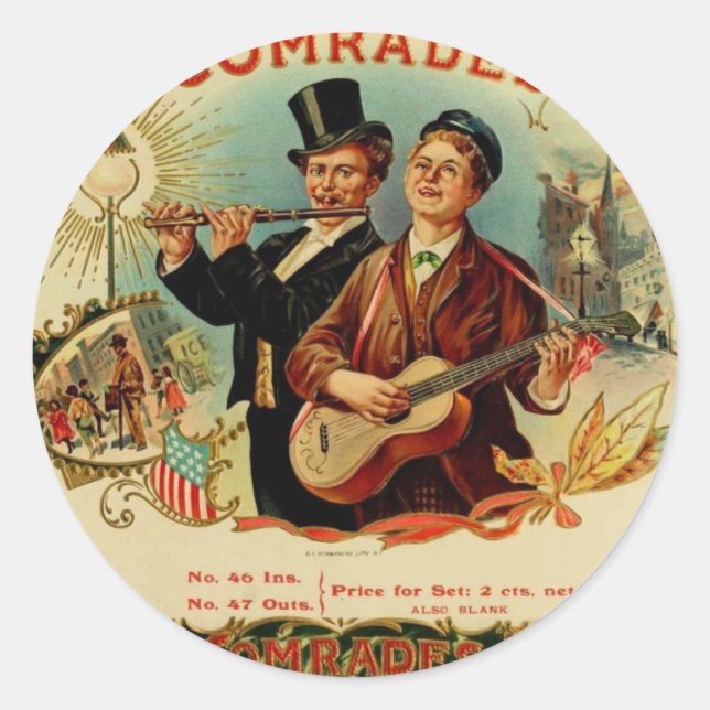 Kamrater Runt Klistermärke (Framsida)