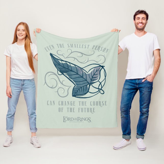 Kamratskap Älvor Brooch Citat Grafik Fleecefilt (På plats)