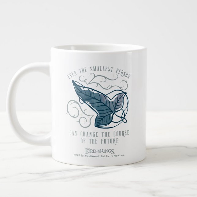 Kamratskap Älvor Brooch Citat Grafik Jumbo Mugg (Vänster)