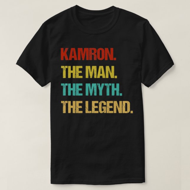 Kamron the Man the Myth the Legend Pullover T Shirt (Design framsida)
