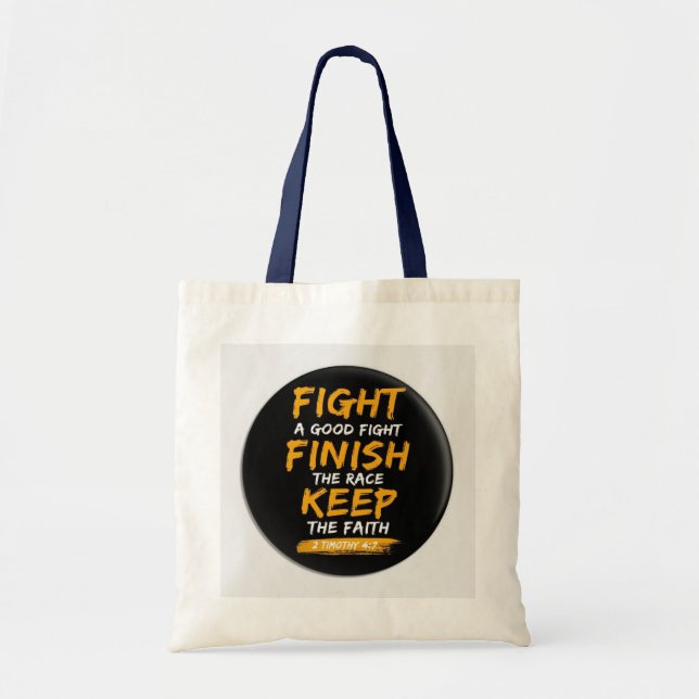 Kamta, Avsluta, Behålla Faith Tote Bag - inspirati Tygkasse (Framsidan)
