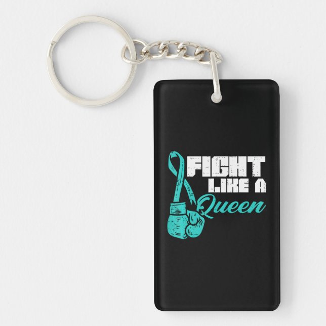 Kamta som drottning Teal Boxing Glove Ovarian (Framsidan)