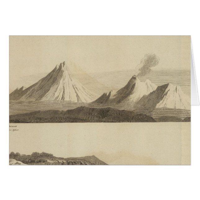 Kamtschatka Kusten Hälsningskort (Framsidan Horizontal)