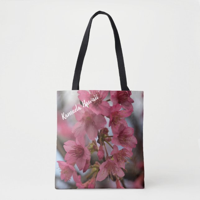 Kamuela körsbärblommar tygkasse (Framsida)