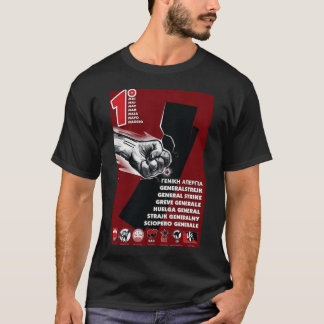 kan 1 t-skjorta för allmän strejka tee