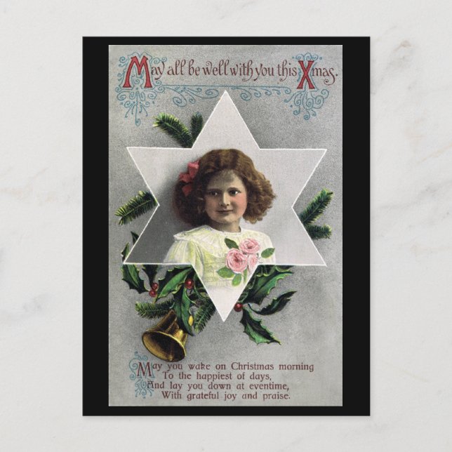 Kan alla få god jul helg vykort (Framsida)