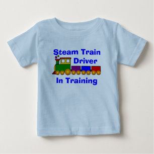 Kan ändra text, ånga drivrutinen Tåg under Träning T Shirt
