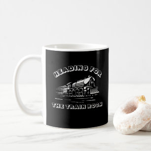 Kan ändra TEXTRUBRIKEN FÖR TÅG ROOM RAILROAD Kaffemugg