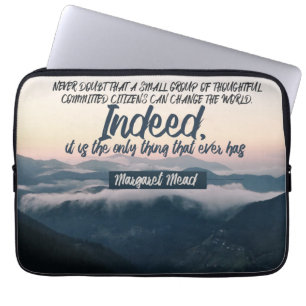 Kan ändra världen laptop sleeve