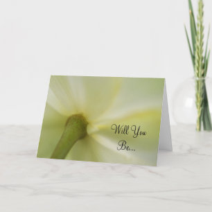 Kan Apple Flower Blommar, blir du min brudgummi? Inbjudan