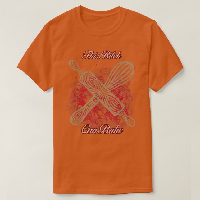 Kan Bake - Girl Kärlek Baking Funny Novelty 734 T Shirt (Design framsida)